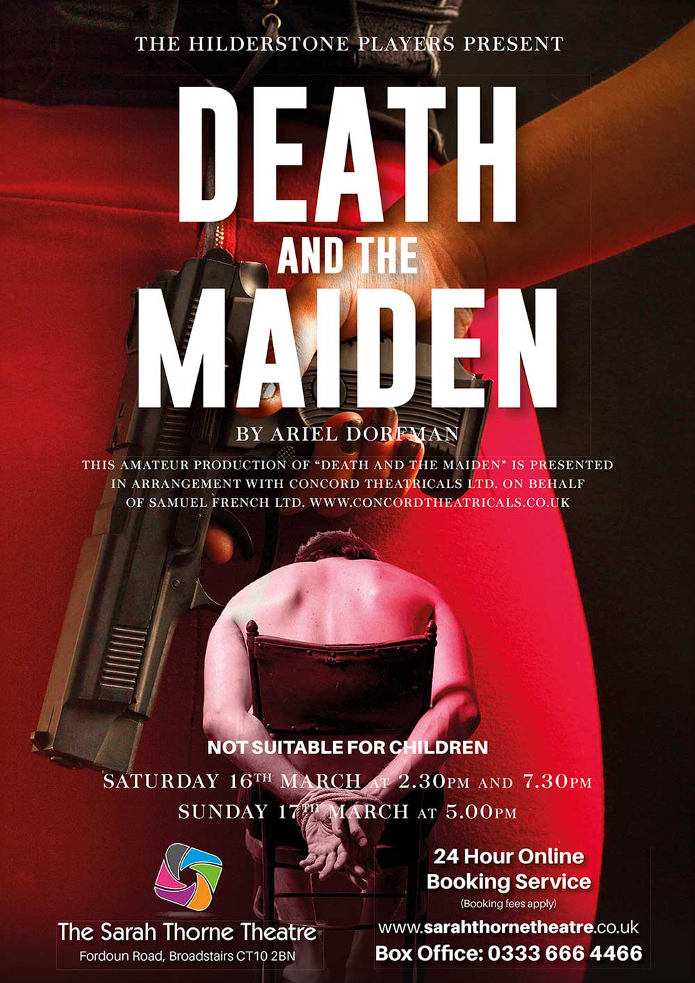 Image of Sarah Thorne Theatre event - Death and the Maiden